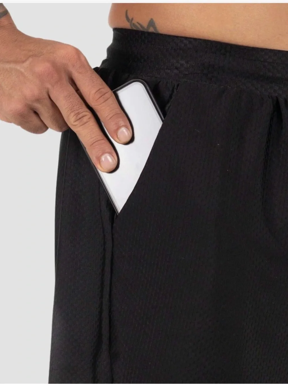 Men's Black Kewlioo Athletic Heat Trapping Sauna Shorts 3XL